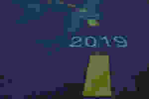 Road with year markers