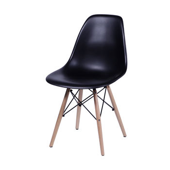 Cadeira pé palito, base madeira com assento em polipropileno de várias cores. Ideal para espaços coletivos de uso comum como refeitório, copa, espera, descompressão.