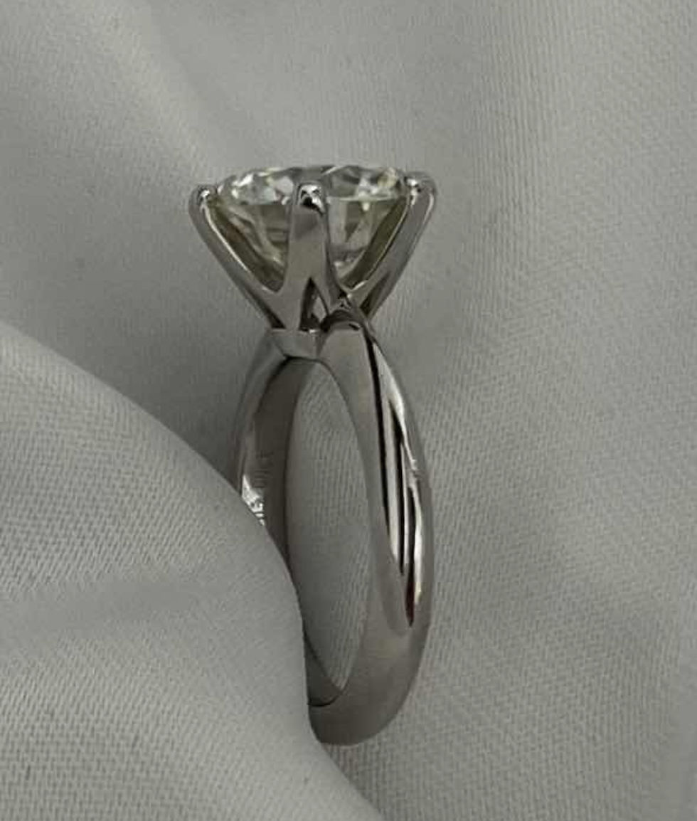 Miniatura: Prata 925- anel solitário Romance 5 cts de Moissanite brilhante
