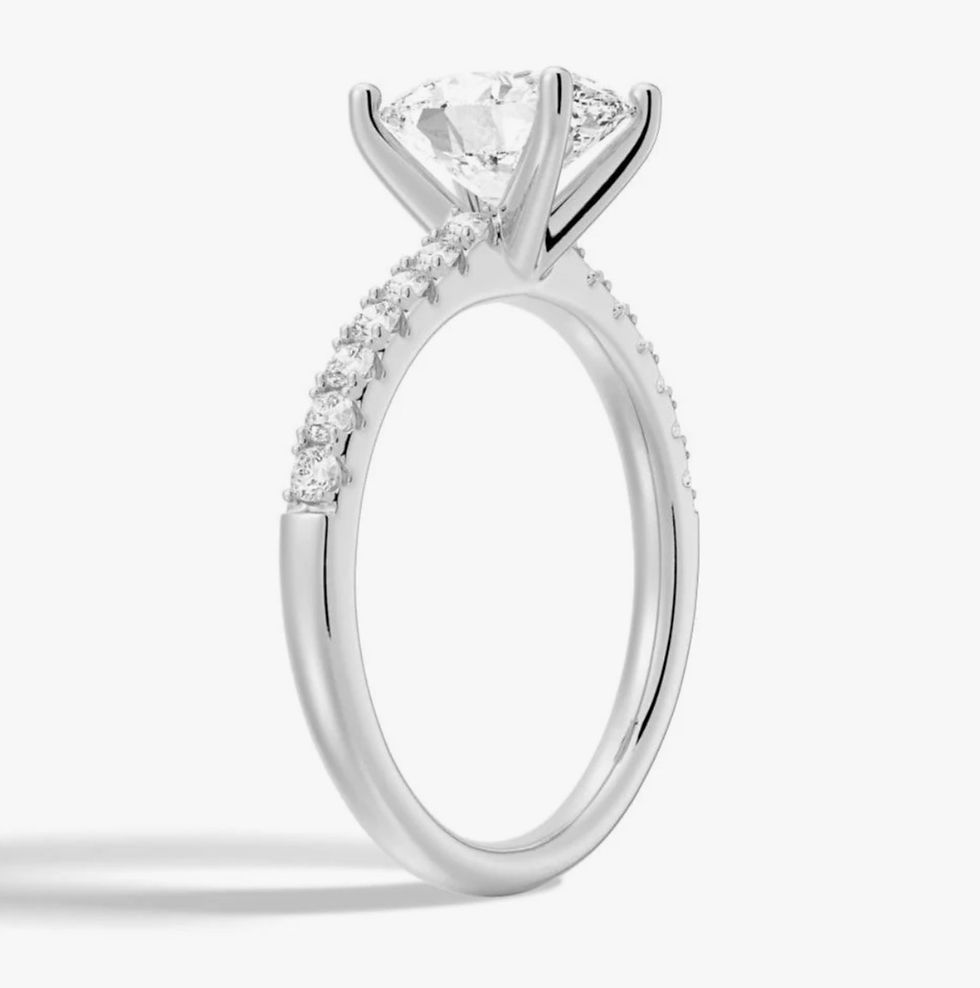 Miniatura: Prata 925 - anel solitário Mariana de Moissanite oval