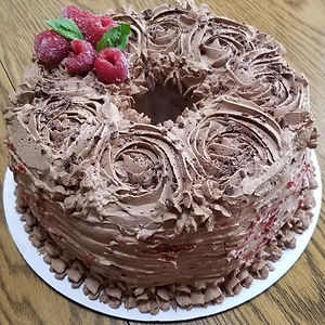 Chocolate Angel Food Layer Cake