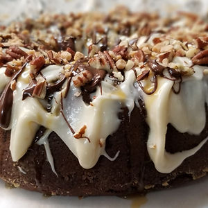 Chocolate Turtle Bundt Cake
