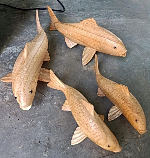 Wooden fishes (2)