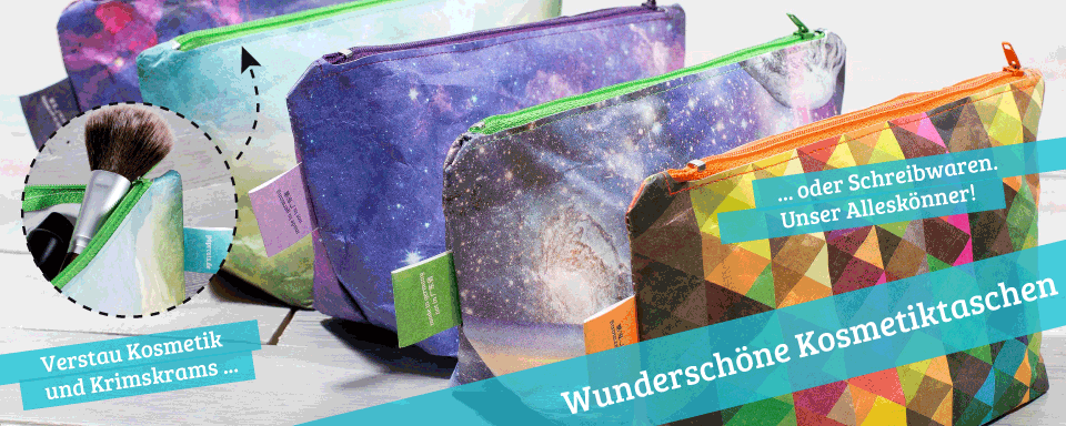 Die unzerstoerbare Schmucktasche fuer überall. Auch als Mäppchen gebrauchbar.