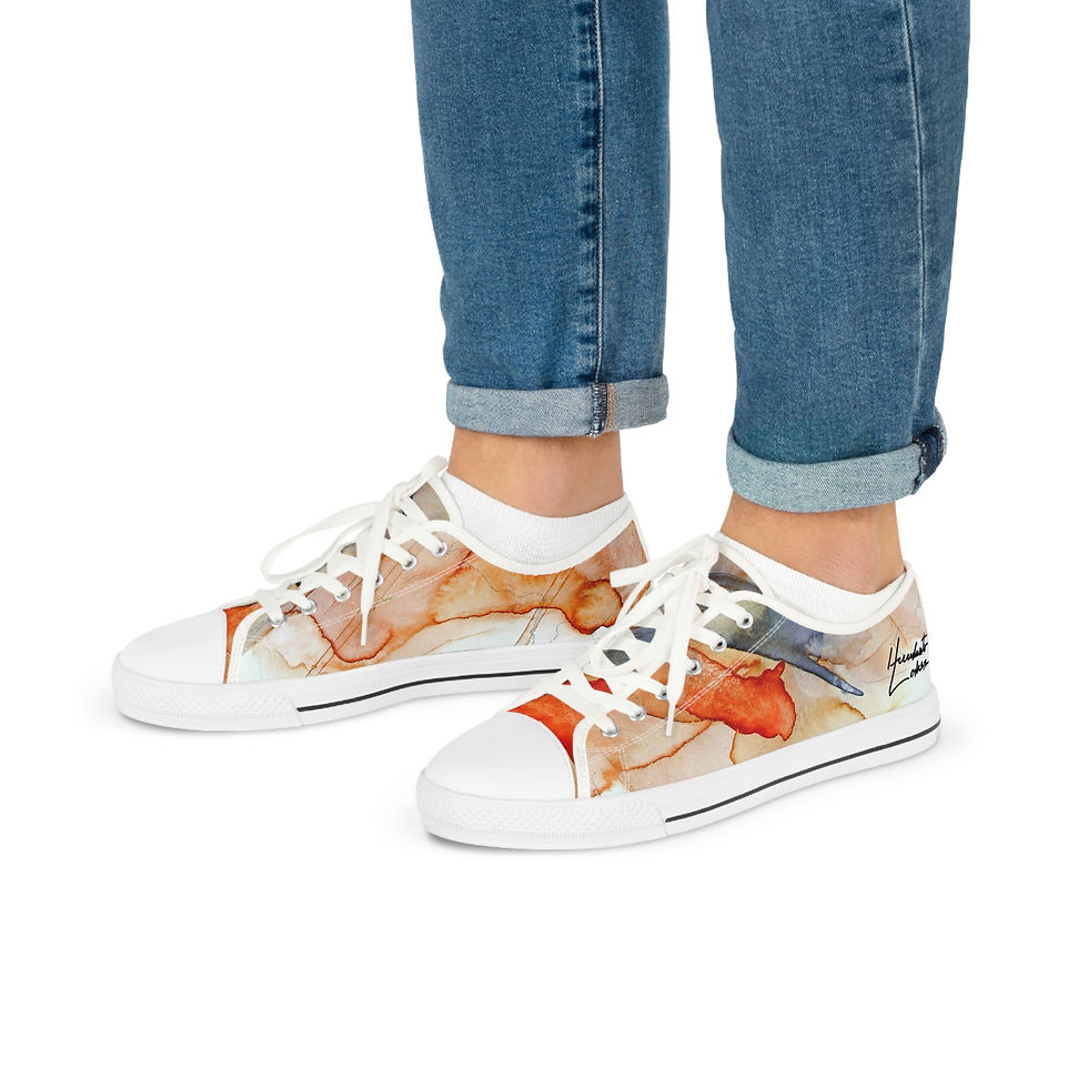 Thumbnail: Men's Low Top Sneakers (Watercolor - Inspired)