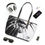 Thumbnail: PU Leather Shoulder Bag ( B&W)