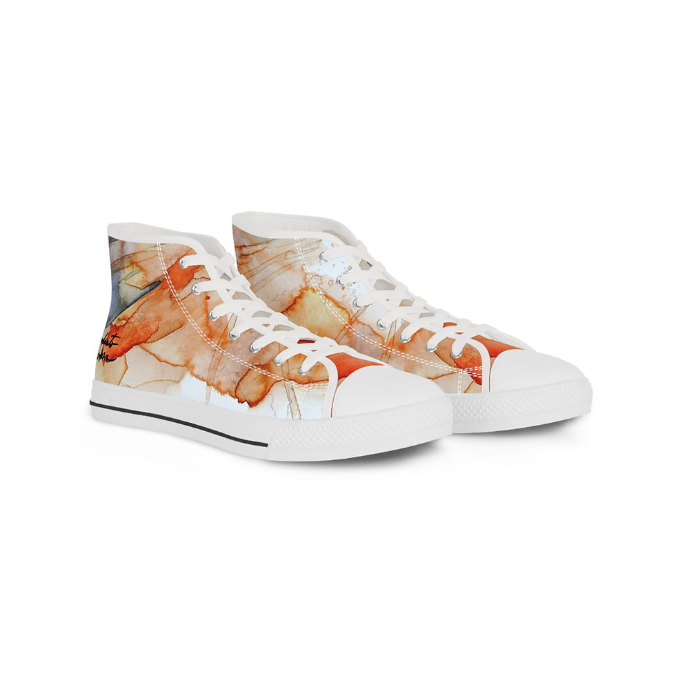 Thumbnail: Men's High Top Sneakers (Watercolor - Inspired)