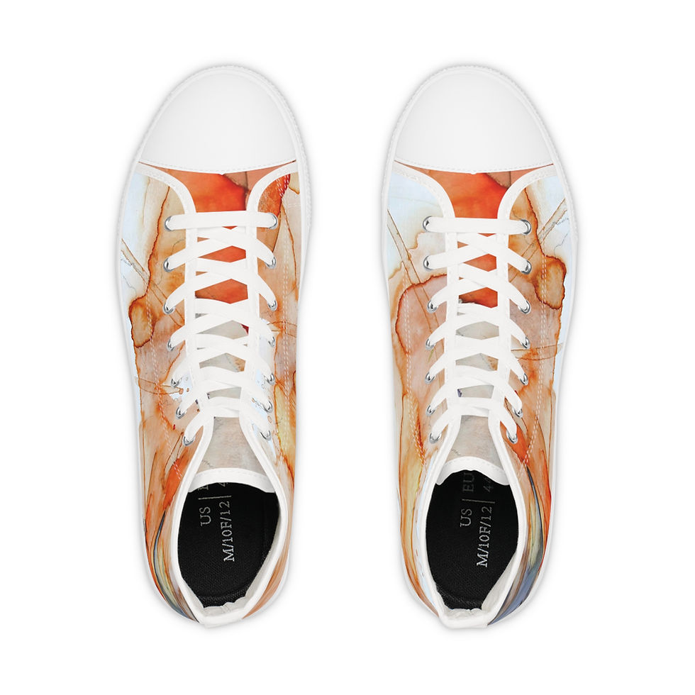 Thumbnail: Men's High Top Sneakers (Watercolor - Inspired)