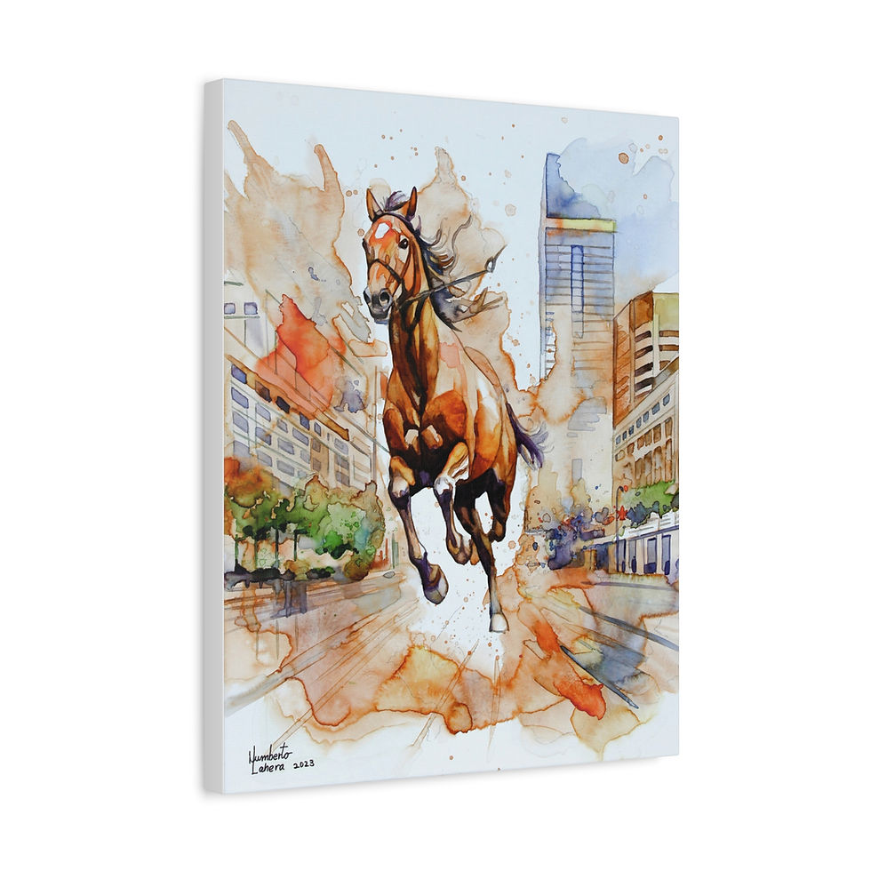 Thumbnail: Fine Art Canvas Giclée "Speeding"