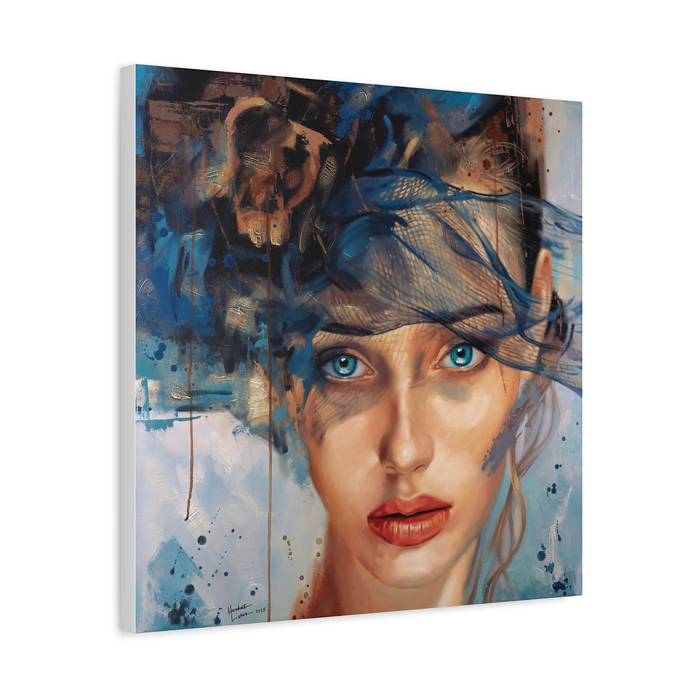 Title: "Bluegrass Lady", Matte Canvas, Stretched, 20" x 20" x  1.25"
