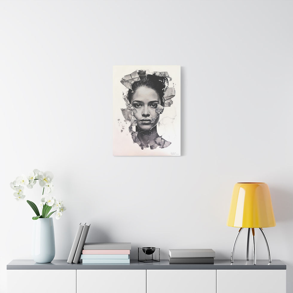 Thumbnail: Title: "Metaphysical portrait", Matte Canvas, Stretched, 18" x 24" x  1.25"