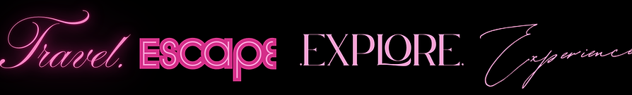 Pink Beige and Black Creative Portfolio Animated Presentation (300 x 50 px) (500 x 70 px) 