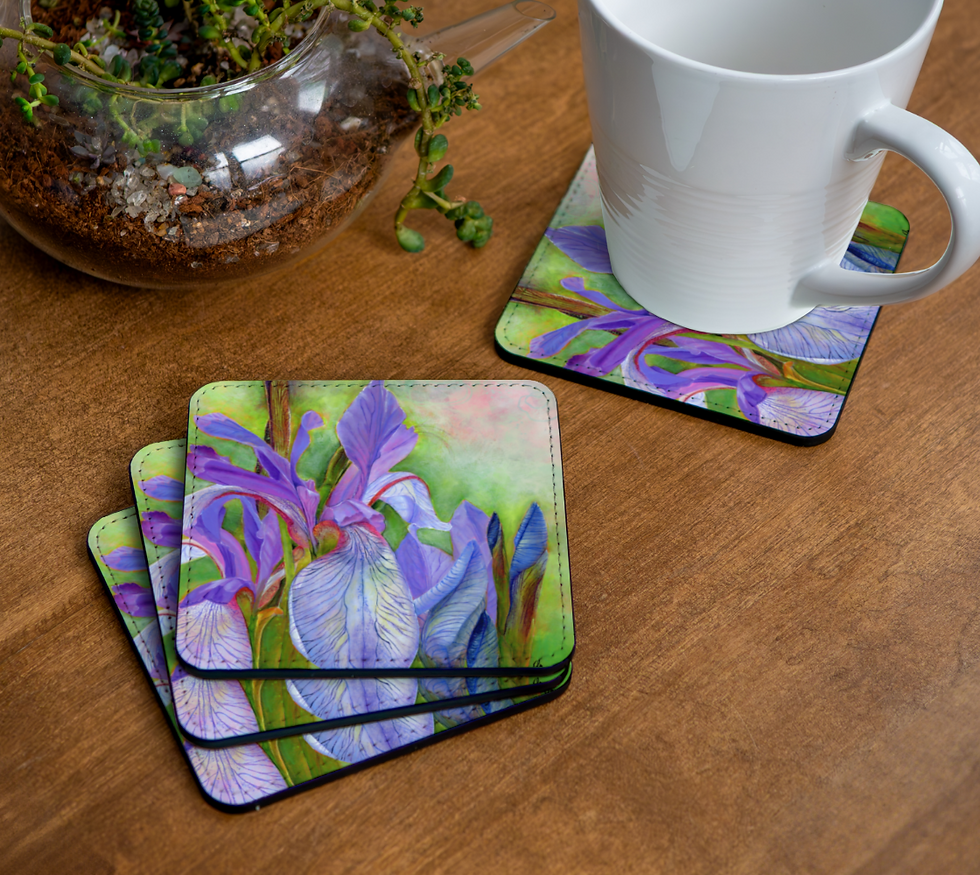 Thumbnail: Irises Coaster