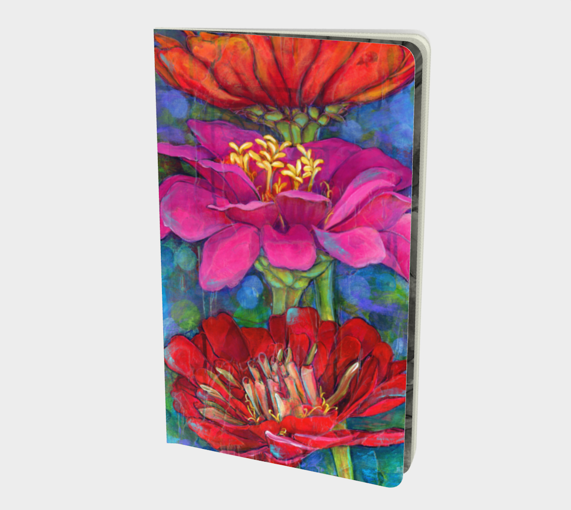 Three Zinnias Notebook