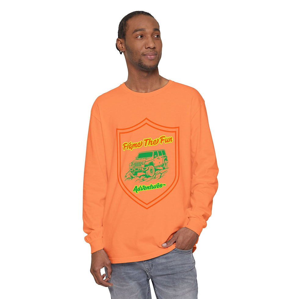 Thumbnail: Adventure Jeep Long Sleeve T-Shirt - Flame The Fun