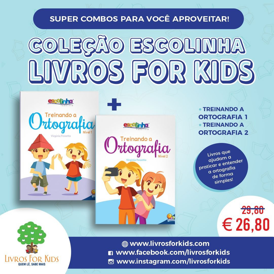 Combo 11 - Escolinha Livros for Kids