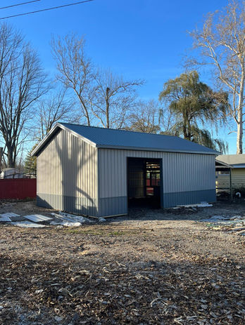 POLE BARN STICK BUILT STRUCTURE STEEL BUILDING CONSTRUCTION POST FRAME