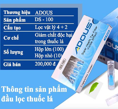 Thumbnail: Đầu Lọc Thuốc Lá DS100