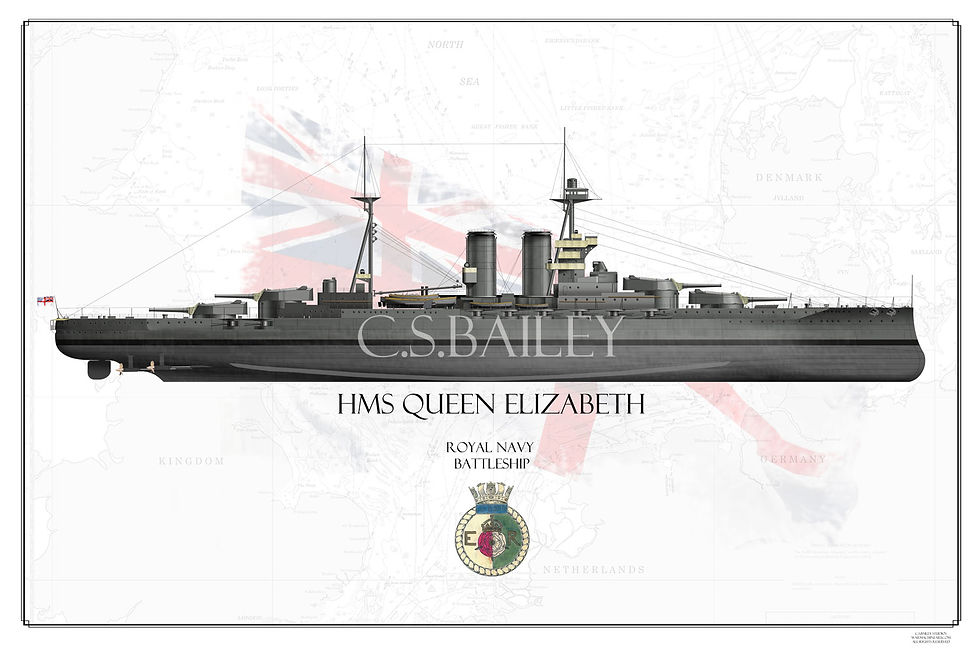 HMS Queen Elizabeth FH print