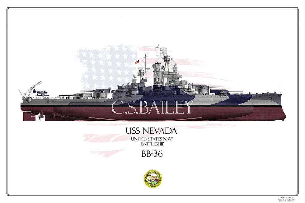 USS Nevada Dazzle FH Print