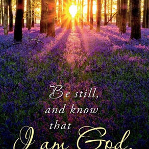 Be Still and Think…What comes to mind?