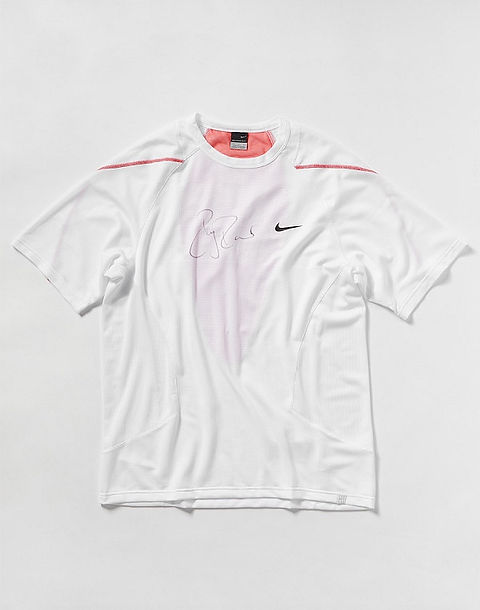 Roger Federer Match Worn Signed Custom PE Nike Shirt Wimbledon