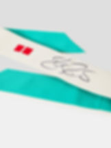 Thumbnail: Roger Federer Match Worn Signed Uniqlo Bandana Headband Qatar 2021