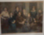 A photograph of the Holreich family around the time of World War I, with Isaak, who already lived in New York, airbrushed in