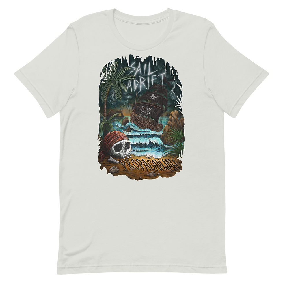 Thumbnail: Sail Adrift Album Cover - Propaganjah - Unisex t-shirt