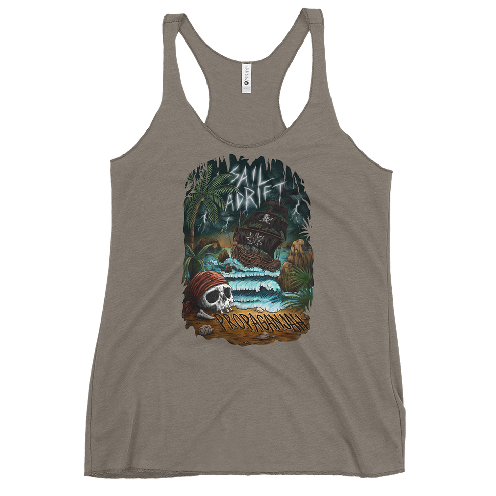 Thumbnail: Propaganjah Sail Adrift Album Cover - Women's Racerback Tank