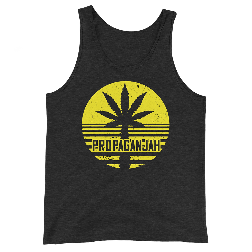Thumbnail: Yellow Propaganjah Logo - Unisex Tank Top