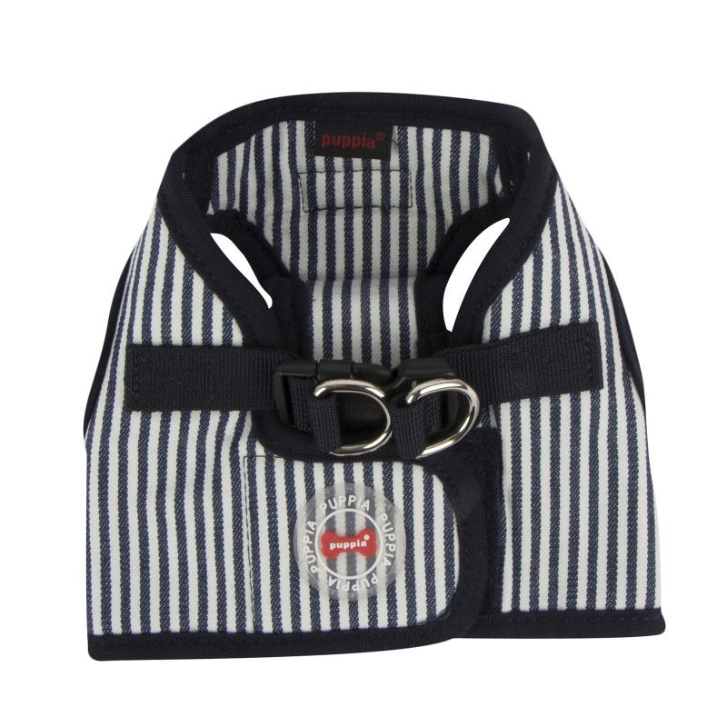 Miniature : Harnais veste BOBBY rayé bleu