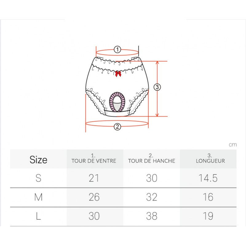 Miniature : Culotte hygiène fantaisie EULALIA