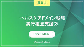 ヘルスケアドメイン戦略実行推進支援②