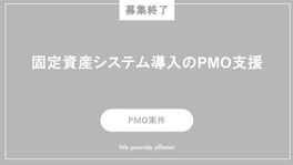 【募集終了】固定資産システム導入のPMO支援