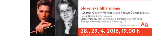 Tonight! Charles conducts the Slovak Philharmonic in two evenings at Bratislava's Golden Hall