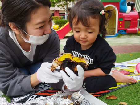 今日のまるしぇ♪”やきいもパーティ”