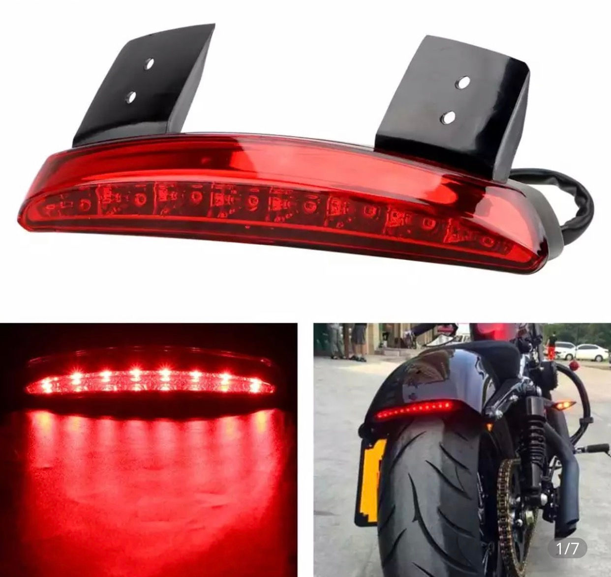 LANTERNA E FREIO LED SPORTSTER 883 / 1200 TODOS OS ANOS