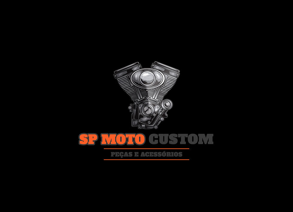 Miniatura: Escapamento long shorts Softail Blackline Preto ou Cromado 