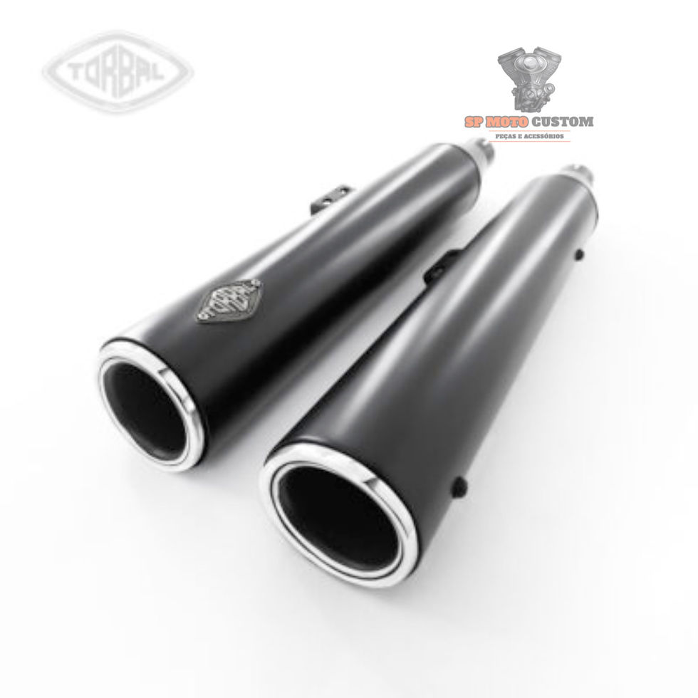 Miniatura: Ponteira esportiva Heritage / Deluxe 2018 a 2024  3.5” cromada terminal reto