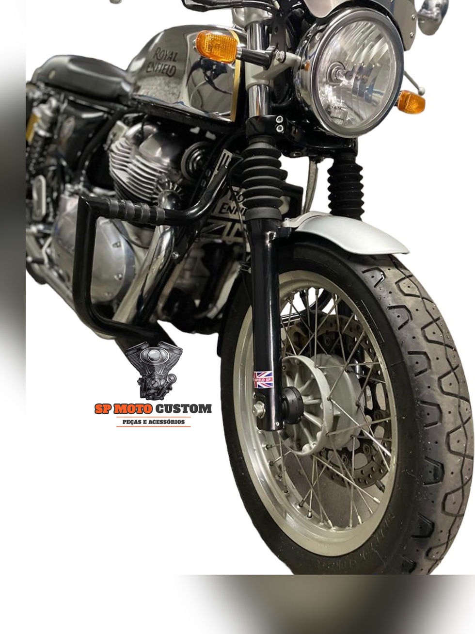 Miniatura: Protetor Motor Interceptor 650, Continental Gt 650 Preto Ou Cromado 