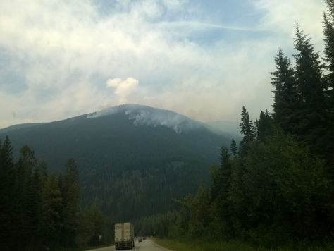 Bosbranden in British Columbia