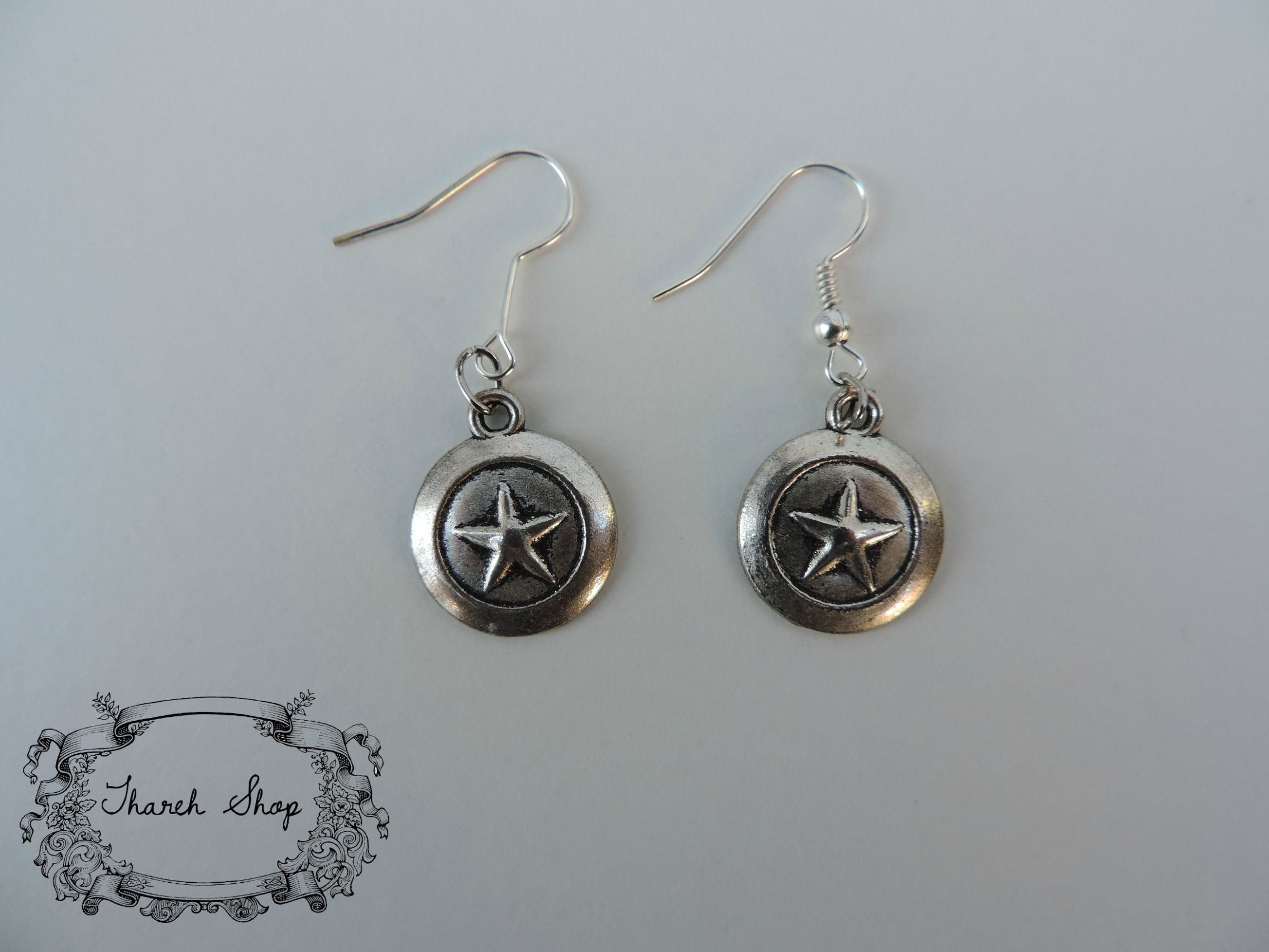 Pendientes escudo de Capitán América