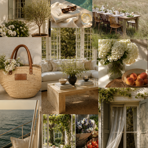 The July Edit, a monthly lifestyle and interior design journal from Studio Elle Marie featuring curated home décor, summer inspiration, personal favorites, and timeless design finds.