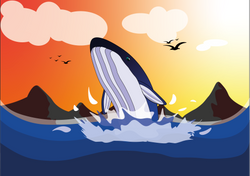 Ilustração feita vetorialmente