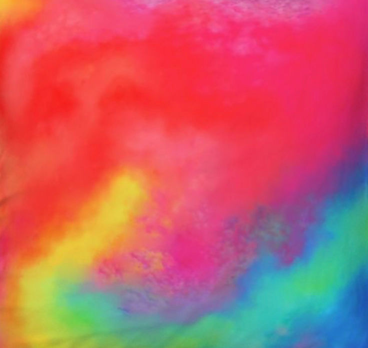 Small Watercolor Rainbow PatchDana (Price Includes ONE Patch)