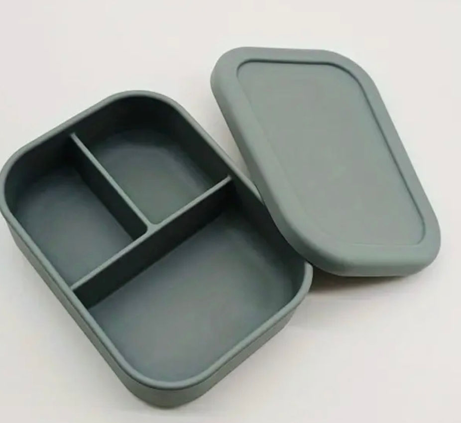 Miniatura: Silicone 3 compartment Bento Box