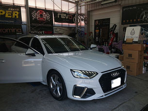 Audi A4 ユピテルレーダーZ2100 取り付け
