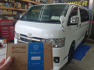 ハイエース VIPERカーセキュリティ、オーサーアラームIGLA2+施工