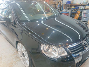 フォルクスワーゲンEOS セラミックコーティング バックカメラ